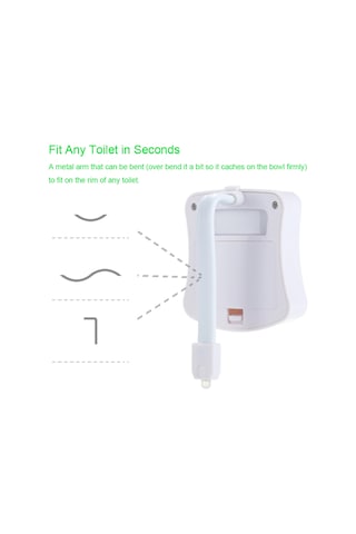 Singree Toilet Gece Lambası 2 Adet - Hareket Sensörlü, Işık Hassasiyeti, 8 Renkli Led, Otomatik Açma-kapama Diğer