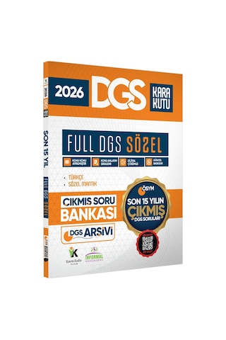 2026 FULL DGS SÖZEL Tek Kitap ÖSYM Çıkmış Soru Bankası Son 15 Yıl Sadece DGS PDF/Video Çözümlü