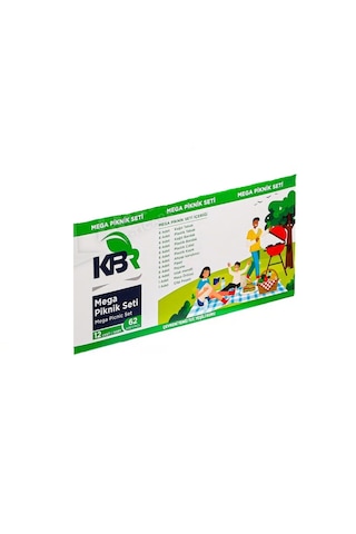 Kbr Mega Piknik Seti 12 Çeşit 62 Parça X 5 Set Çok Renkli