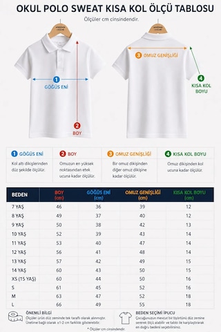 Minigimin Cicileri Polo Yaka Kısa Kol Unisex Çocuk Okul Tşörtü - Siyah