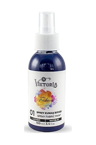 Viktoria Sprey Kumaş Boyası 100 Ml Lacivert Çok Renkli
