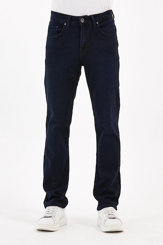 Digital Jeans Normal Kesim Fermuarlı Geniş Paça Yüksek Bel Lacivert Açık Gri