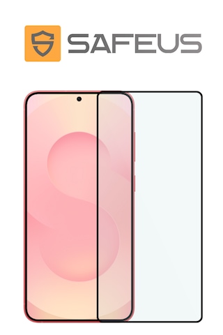 Safeus Tam Kaplayan Parmak İzi Bırakmayan Safir Ekran Koruyucu Cam , Samsung S25 Plus İle Uyumlu