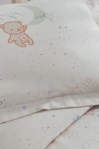 Yataş Mini Foly Bebek Ranforce Pamuk Nevresim Takımı - Bej