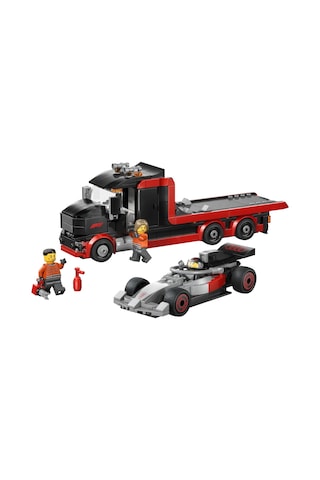LEGO® City Audi F1® Yarış Arabalı F1® Sergileme Kamyonu 60493 – 7 Yaş Üzeri için Minifigür İçeren Oyuncak Yapım Seti (508 Parça)