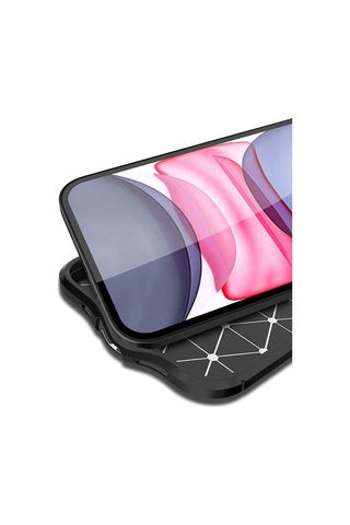 Apple Uyumlu iPhone 12 Kılıf Zore Niss Silikon Kapak Siyah