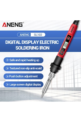 Yifomall Aneng Mini Lcd Lehim Makinesi - 180 C-520 C Akıllı Sıcaklık Kontrollü, 5 Uçlu, Taşınabilir Elektronik Tamir Seti