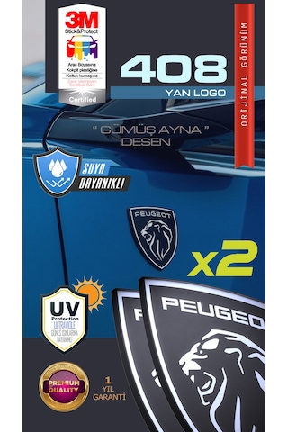 Peugeot Çamurluk & Ayna Altı Yeni Nesil Aslan Logo