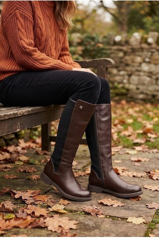 Pierre Cardin 52066 Kahve Arkası Strej Kaymaz Taban Kadın Çizme