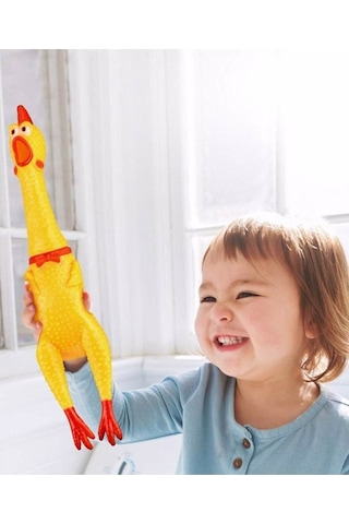 Komik Bağıran Tavuk, Horoz, Shrilling Chicken Oyuncak - Büyük Boy 30 Cm