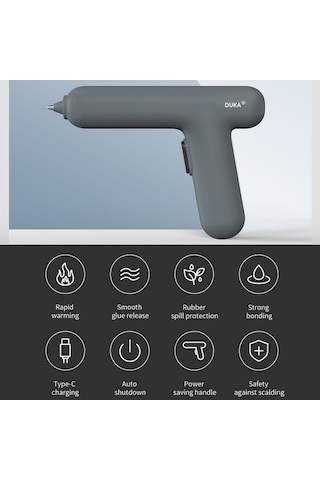 Pazly Taşınabilir Usb Şarjlı Sıcak Eriyik Tutkal Makinesi, Hızlı Isıtma Ve Ekstrüzyon, Kablosuz Kullanım