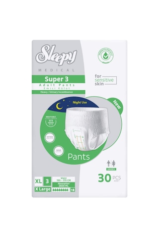 Sleepy Süper3 Emici Külot L Beden 30 Adet