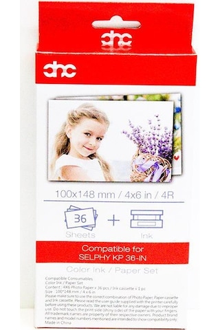 Abc Canon Selphy Yazıcılar için Fotoğraf Kağıdı (36 Adet)