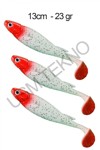 Slikon Yem Turna Silikon Sasi Yem 3lü Set 13cm 24gr Yeşil