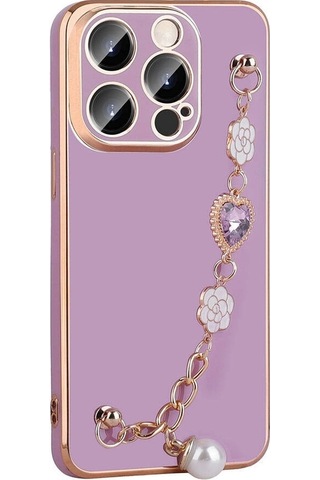 Apple Uyumlu iPhone 15 Pro Kılıf El Tutamaçlı Kamera Korumalı Zore Taka Silikon Kapak