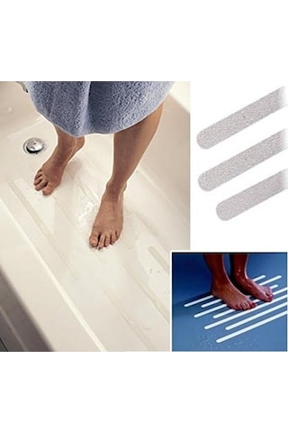 Portakal Safety Banyo Zemin Kaydırmaz Bant-beyaz