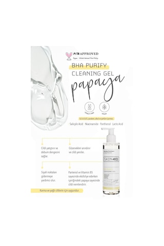 Skin401 Bha Arındırıcı Siyah Nokta Karşıtı Yüz Temizleme Jeli 200ml