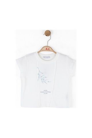 Xo Kids Kız Çocuk Tişort 4-8 Yaş 38510 Ekru