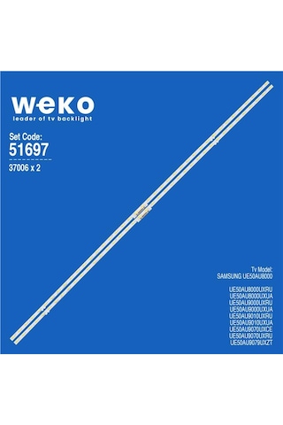 Samsung Uyumlu Tu50cu8500kxxc 50'' 2 Adet Tv Led Bar 40 Led Tvnizi Açıp İçindeki Led Barla Birebir Aynısı Olduğunu Görmeden Almayınız. Sonrasında İade Almamaktayız.