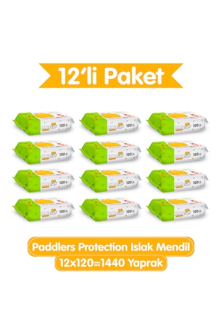 Paddlers Protection Islak Havlu 12x120 (1440 Yaprak)