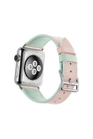 Ally Apple Watch Uyumlu Ultra 49mm 7-8 45mm 6-5-4 44mm Hakiki Deri Kayış Kordon 3-2-1 42mm- 5775