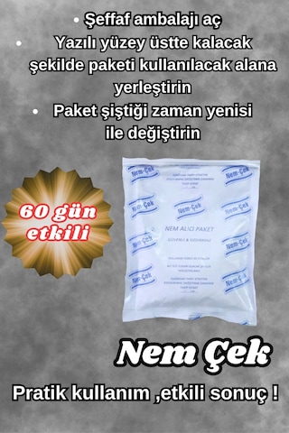 Nemçek Nem Alıcı Tutucu Rutubet Giderici Önleyici Korozyon Önleyici Koku Giderici 250 GR X (2 Paket)