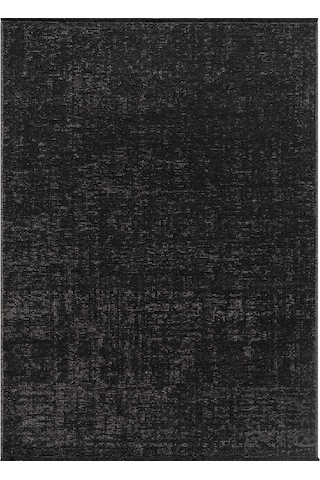 Antik Antrasit Halı Yıkanabilir Kaymaz Taban Şönil Kilim Dokuma Pamuk Taban Kilim 10105a Antrasit