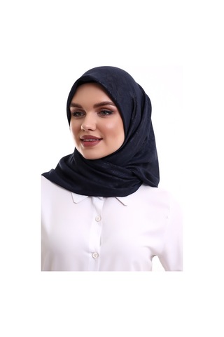 Kofra Desenli Baş Örtü - Siyah