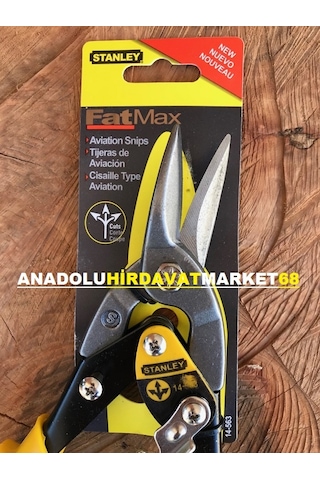 Stanley Sac Makası Alçıpan Köşebent Makası Kaporta Makası 250Mm