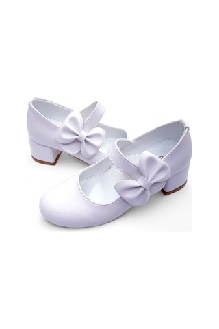 Beebron Ortopedik Topuklu Abiye Kız Çocuk Ayakkabı Soft Series Abiayk2401 Mat Beyaz Beyaz