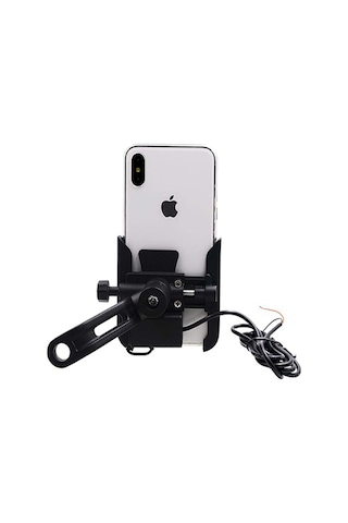 Tristar Products Alüminyum Gövde Ayna Monte Telefon Tutucu-Usb Bağlantılı