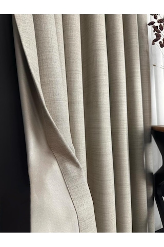 As Perde Keten Blackout Karartma Fon Perde Çok Renkli