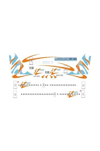 Nazca Decals Izm001 1/144 Ölçek, İzmir Airlines Decal-a319 Standard Sc