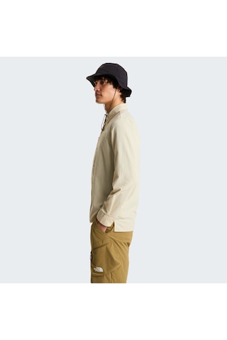 The North Face Packable Long Sleeve Erkek Gömlek C-the0a8ftrdomdom Bej