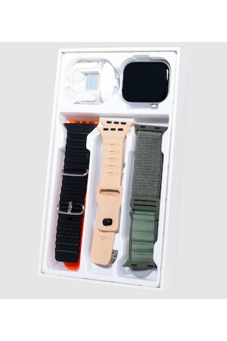 Katjmer VN15 5İN1 3 Kordon Bluetooth Kulaklıklı Akıllı Saat (Distribütör Garantili)