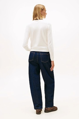 Tommy Hilfiger Kadın Essential Slim Fit Balıkçı Yaka Kazak - Kırık Beyaz Ancient White