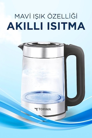 Torima TY-083-18X29A Cam Ledli 1500 W 1.8L Su Isıtıcı