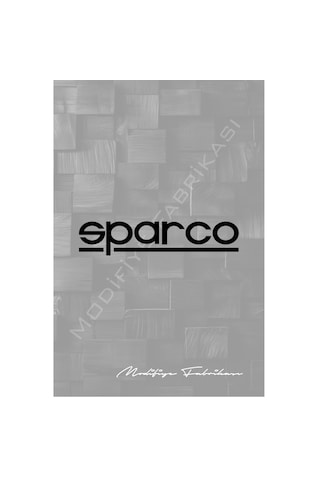 Sparco Sticker Folyo - Siyah - 19 X 4 Cm
