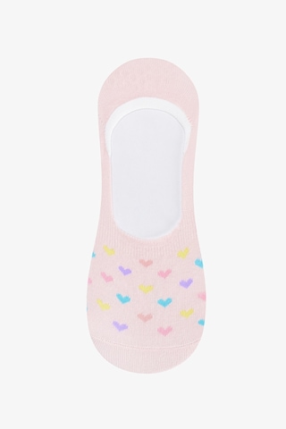 Penti Colorful Heart 3lü Babet Çorabı Çok Renkli