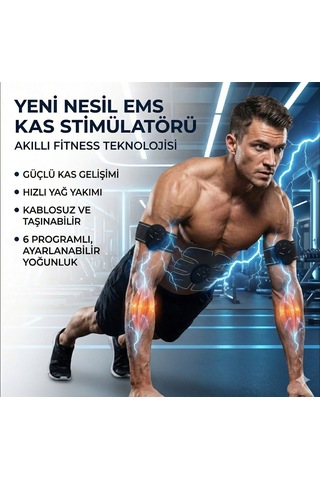Rahatlatıcı Karın Çalıştırıcı Kolay Kullanım Sixpad Abs Vücut Geliştirici Fitness Masaj Aleti