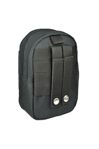 Taktikal Molle 610d Cordura Palaska Bel Çantası Siyah