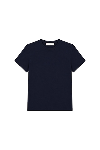 Mixray 2100 Kadın Slim Fit Bisiklet Yaka Soft Basic T-shirt Lacivert