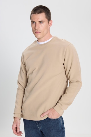 Wrangler Regular Fit Normal Kesim Bisiklet Yaka %100 Pamuk Bej Sweatshirt W242501614 Bej
