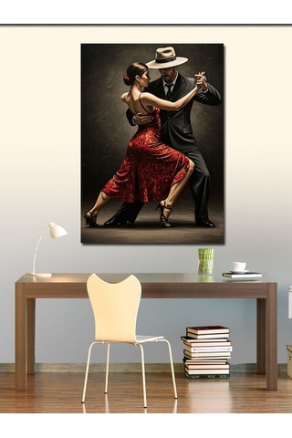 Kanvas Tablo Tango Tutkusuyla Dans 50cmx70cm
