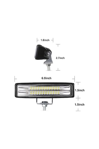 24 Ledli 72w Metal Kasalı Off Road Sis Farı Arsvision