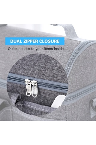 Tongxida Çift Katlı Termal Çanta - Kamp Ve Piknik İçin Koyu Mavi Tp19 Koyu Mavi