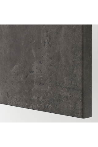 Tv Sehpası, Venge-koyu Gri Taş Görünümlü, 120x40x74 Cm, Kallvıken Gri