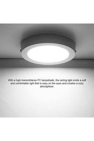 Neevoyu 18w Led Aluminyum Tavan Lambası, 6000k Beyaz Işık, Yüksek Parlaklık, Kolay Kurulum, Koridor Balkon Ofis İçin 22 3.2cm Beyaz