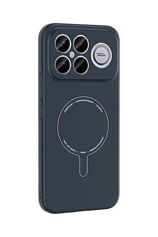 Maks Technology Poco F8 Ultra Kılıf M-safe Şarj Özellikli Kamera Korumalı Mkst Elio Sert Pc Kapak - Lacivert