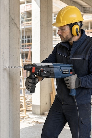 3 Lü Fayans Usta Seti Şajlı Fayans Tutma Döşeme Makinesi-elektrikli Alçı Boya Karıştırıcı-kırıcı Deliçi Hilti Mavi Sp701